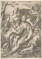 Free download The Holy Family with Magdalen and John the Baptist free photo or picture to be edited with GIMP online image editor