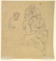 Free download The Holy Family with Saint Anne and Saint John in a classical landscape; verso: The Holy Family with Saint Anne and Saint John free photo or picture to be edited with GIMP online image editor