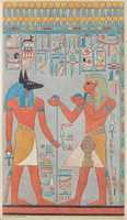 Free download The King with Anubis, Tomb of Haremhab free photo or picture to be edited with GIMP online image editor