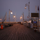 The Larnaca Pier, bathed in golden sunlight  screen for extension Chrome web store in OffiDocs Chromium