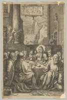 Free download The Last Supper, from The Passion of Christ, plate 1 (title page) free photo or picture to be edited with GIMP online image editor