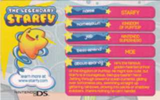 Free download The Legendary Starfy Nintendo Photo Card free photo or picture to be edited with GIMP online image editor