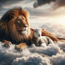 The lion and the lamb  screen for extension Chrome web store in OffiDocs Chromium