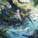 The Little Dragon Girl in the Enchanted Forest  screen for extension Chrome web store in OffiDocs Chromium