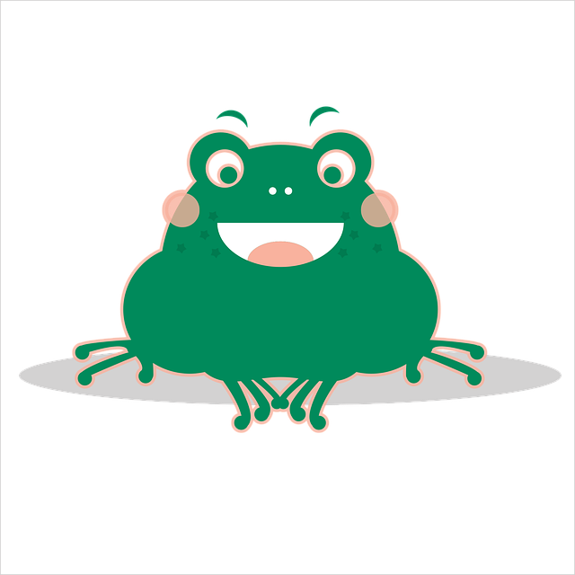 Free download The Little Frog Green Smile - Free vector graphic on Pixabay free illustration to be edited with GIMP free online image editor
