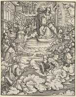 Free download The Lord on the Throne Surrounded by Four Evangelists, from The Apocalypse free photo or picture to be edited with GIMP online image editor
