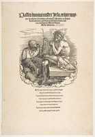 Free download The Man of Sorrows Mocked by a Soldier, title page to The Large Passion free photo or picture to be edited with GIMP online image editor