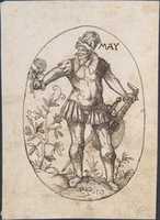 Free download The Month of May: An Elegant Man Holding a Flower and Lute free photo or picture to be edited with GIMP online image editor