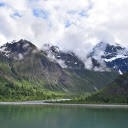 The mountains are filled with clouds  screen for extension Chrome web store in OffiDocs Chromium