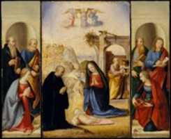 Free download The Nativity with Saints free photo or picture to be edited with GIMP online image editor
