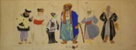 Free download The Night Before Christmas, costumes sketches | 1938, Vaganova Ballet Academy  free photo or picture to be edited with GIMP online image editor