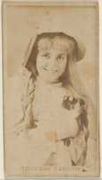 Free download Theresa Vaughn, from the Actors and Actresses series (N45, Type 8) for Virginia Brights Cigarettes free photo or picture to be edited with GIMP online image editor