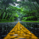 The road after the rain Wallpaper  screen for extension Chrome web store in OffiDocs Chromium