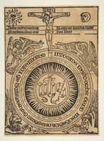 Free picture The Sacred Monogram with the Symbols of the Evangelists and the Crucifixion (Schr. 1812) to be edited by GIMP online free image editor by OffiDocs