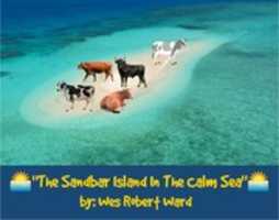 Free download The Sandbar Island In The Calm Sea free photo or picture to be edited with GIMP online image editor