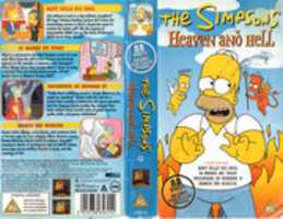 Free download The Simpsons Heaven And Hell UK VHS 1998 Cover free photo or picture to be edited with GIMP online image editor