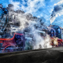 The trains head releases smoke  screen for extension Chrome web store in OffiDocs Chromium