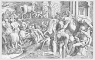 Free download The Trojans Pulling the Wooden Horse into the City free photo or picture to be edited with GIMP online image editor