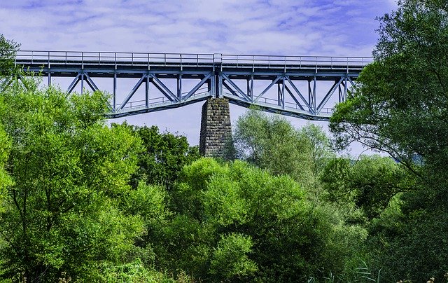 Free download The Viaduct Bridge Railway -  free photo or picture to be edited with GIMP online image editor