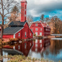 The village is brilliant in autumn  screen for extension Chrome web store in OffiDocs Chromium