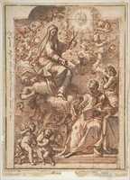 Free download The Virgin Appearing to St. Bernard of Clairvaux free photo or picture to be edited with GIMP online image editor
