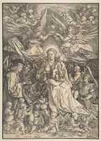 Free download The Virgin Crowned by Two Angels free photo or picture to be edited with GIMP online image editor