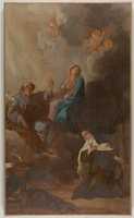 Free download The Virgin Placing St. Teresa of Avila Under the Protection of St. Joseph free photo or picture to be edited with GIMP online image editor