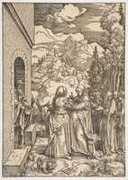 Free download The Visitation, from The Life of the Virgin free photo or picture to be edited with GIMP online image editor