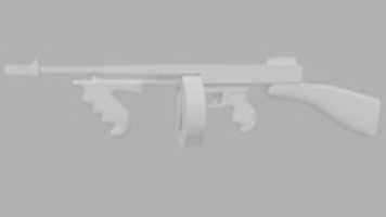 Free download Thompson Submachine Gun Blend Model free photo or picture to be edited with GIMP online image editor