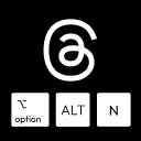 Threads.net Keyboard Shortcuts  screen for extension Chrome web store in OffiDocs Chromium