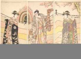 Free download Three Actors in Beautiful Costumes Performing a Religious Dance free photo or picture to be edited with GIMP online image editor