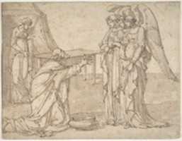 Free download Three Angels Visiting Abraham free photo or picture to be edited with GIMP online image editor