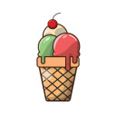 Three color ice cream  screen for extension Chrome web store in OffiDocs Chromium