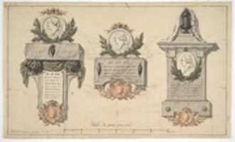 Free picture Three Designs for a Funerary Monument or Epitaph to be edited by GIMP online free image editor by OffiDocs