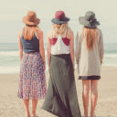 Three girls watching the sea  screen for extension Chrome web store in OffiDocs Chromium