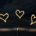 Three golden hearts  screen for extension Chrome web store in OffiDocs Chromium