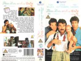 Free download Three Men And A Baby UK VHS 1990 Cover free photo or picture to be edited with GIMP online image editor