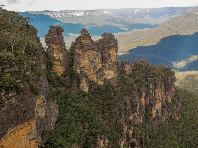 Free download Three Sisters Blue Mountains -  free photo or picture to be edited with GIMP online image editor