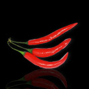 Three spicy red peppers  screen for extension Chrome web store in OffiDocs Chromium