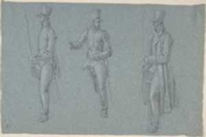 Free download Three studies on a man on a saddle free photo or picture to be edited with GIMP online image editor