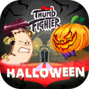 Thumb Fighter Halloween Game Battle with uniquely dressed up digits!  screen for extension Chrome web store in OffiDocs Chromium