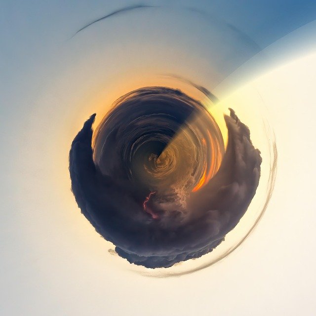 Free download Thunderstorm Cloud Round -  free photo or picture to be edited with GIMP online image editor