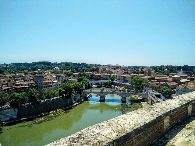 Ücretsiz indir Tiber Rome Landscape - GIMP çevrimiçi resim düzenleyici ile düzenlenecek ücretsiz fotoğraf veya resim