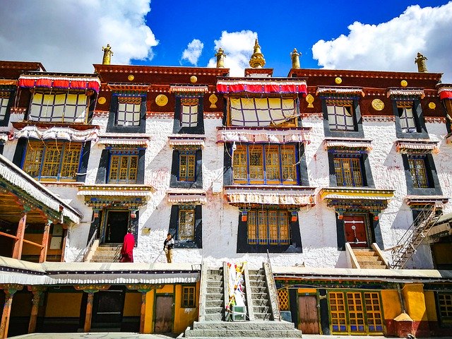 Free download Tibet Buddhism Temple -  free photo or picture to be edited with GIMP online image editor