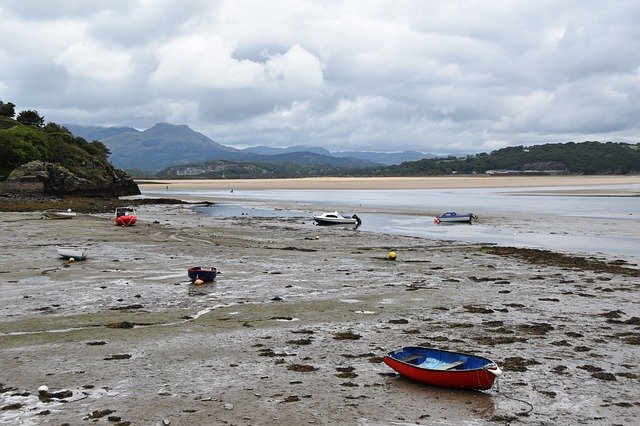 Download grátis Tidal River Wales Reino Unido - foto ou imagem gratuita a ser editada com o editor de imagens online GIMP