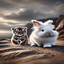 tiger and rabbit wallpaper  screen for extension Chrome web store in OffiDocs Chromium