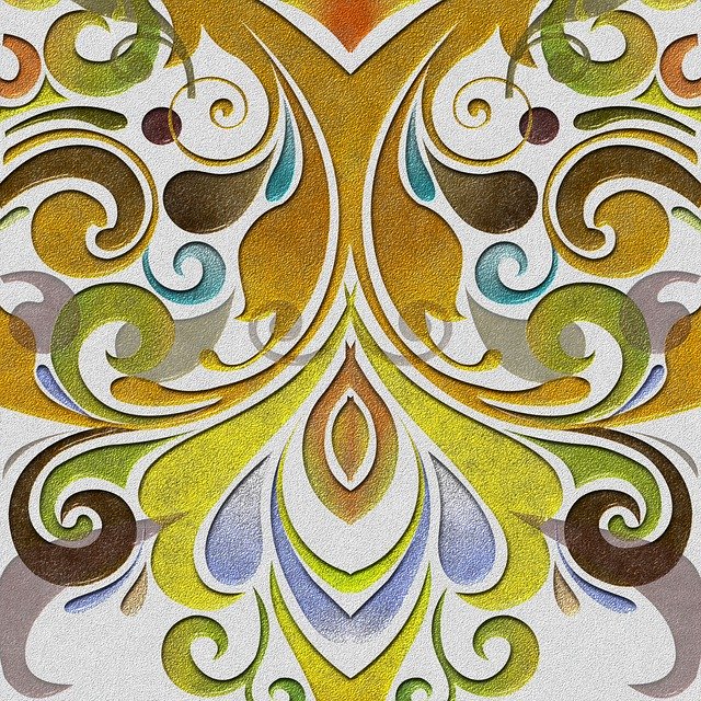 Free download Tile Baroque Background -  free illustration to be edited with GIMP free online image editor