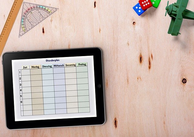 Free download timetable tablet table ruler free picture to be edited with GIMP free online image editor