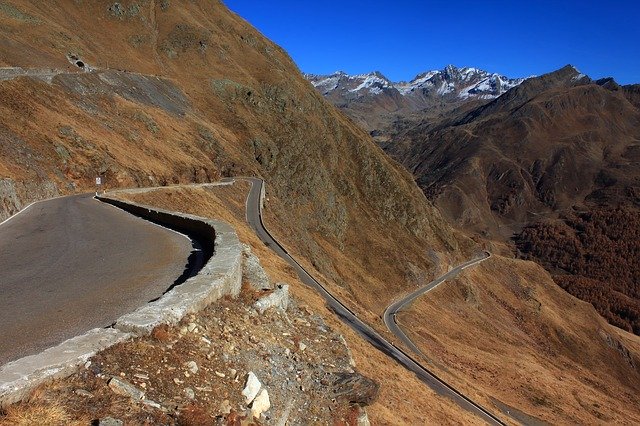 Free download Timmelsjoch Pass Road Autumn South -  free photo or picture to be edited with GIMP online image editor