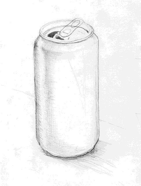 Free download Tin Can Sketch Pencil Box -  free illustration to be edited with GIMP free online image editor